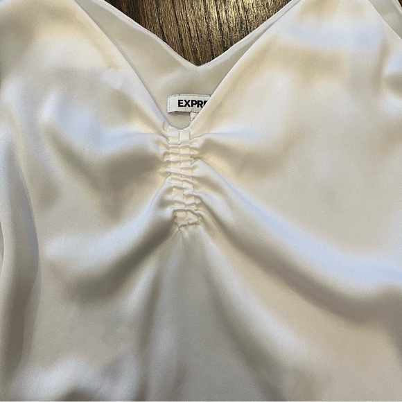 Express Satin Ruched Front Cami Top - Picture 6 of 6